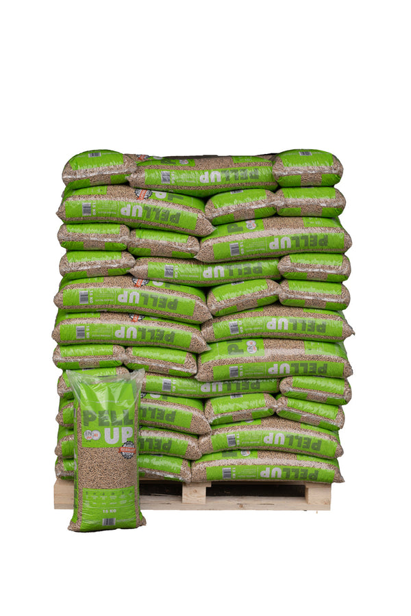 Granulés de bois PELL UP Palette de 66 sacs 15 Kg le sac