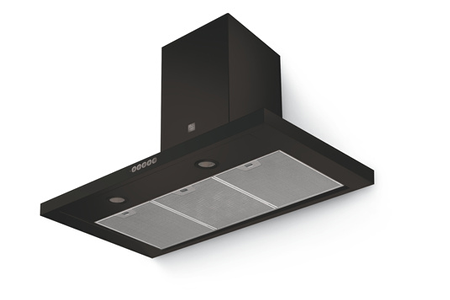 Hotte décorative murale Roblin Baltic 900 noire, hotte aspirante, vue du produit