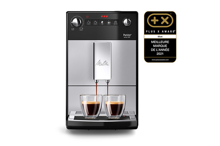 Expresso avec broyeur Melitta Purista F230-101 argent, machine à café, vue du produit
