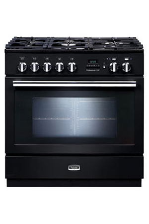 Piano de cuisson Falcon noir brillant chrome 90 cm gaz PROP90FXPDFGB/C-EU, vue du produit