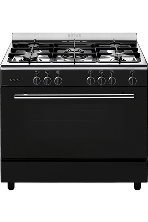 Piano de cuisson Airlux CC902GTBK3 90 cm gaz noir, vue du produit
