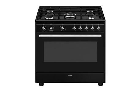 Piano de cuisson Smeg CX91GMBL, vue du produit