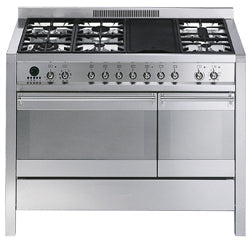 Piano de cuisson Smeg CS120-6, vue du produit