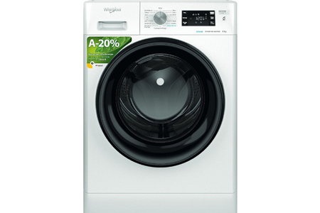 Lave-linge hublot Whirlpool FFBB9489BVFR, lavage du linge, vue du produit