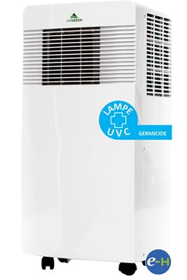 Climatiseur mobile Airgreen AG32-UV de 3100 W avec lampe UVC, vue du produit