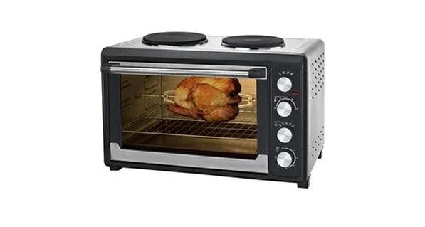 Mini-four Syntrox de 60 L avec convection, rôtissoire et 2 plaques de cuisson, vue du produit
