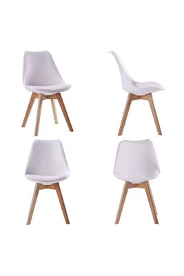Ensemble de jardin Happy Garden, table ronde Martha 120 cm et 4 chaises Nora, vue de face
