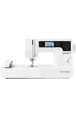 Machine à coudre et à broder Bernette Chicago 7, module de broderie, vue de face