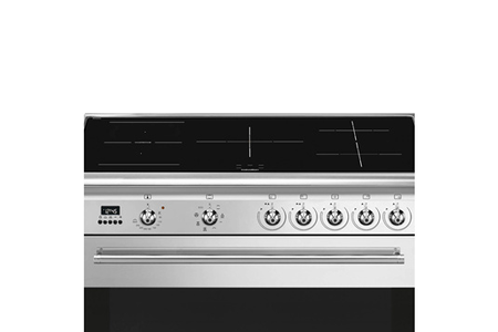 Piano de cuisson Smeg L'Eclipse SCB91XI9, vue de face