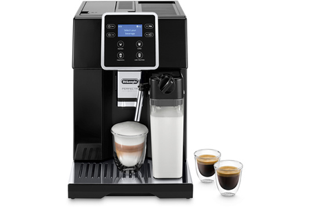 Expresso avec broyeur De'Longhi Perfecta Evo ESAM420.40.B noir, vue de face