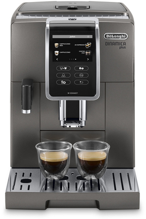 Expresso avec broyeur De'Longhi Dinamica FEB3795.T titanium, vue de face