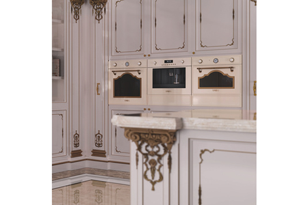 Four Smeg SFP750POPZ, four électrique encastrable de cuisine, vue de face