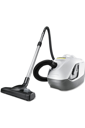 Aspirateur sans sac Karcher DS6 Premium blanc, nettoyage de la maison, vue de face
