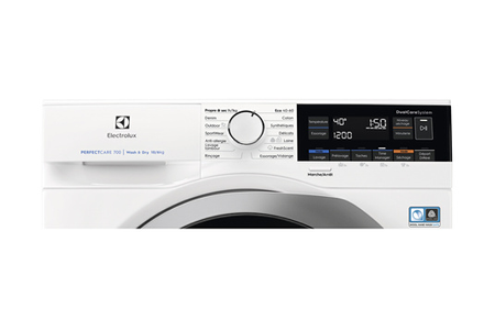 Lave-linge séchant Electrolux EW7W4316DA, lavage et séchage du linge, vue de face