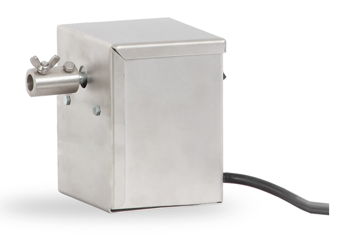 Moteur électrique pour tournebroche F50kg en inox, accessoire barbecue, vue du produit