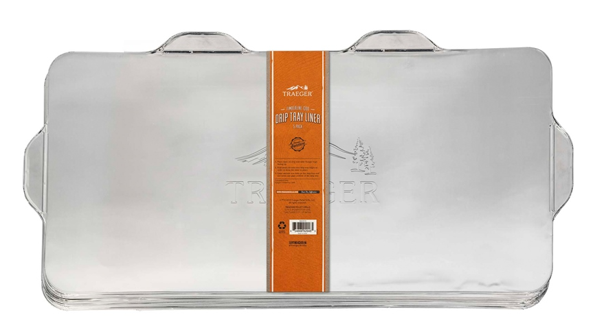 Lot de 5 plaques aluminium de récupération des graisses pour Traeger Timberline 1300, vue du produit