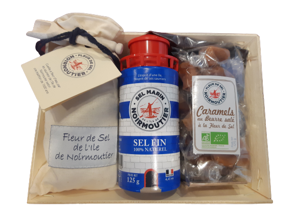 La Cagette Festive, coffret de sels de Noirmoutier à offrir, vue du produit
