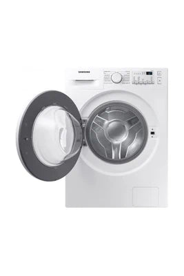 Lave-linge séchant Samsung WD80T4046EW, lavage et séchage, vue de côté
