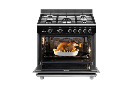 Piano de cuisson Smeg BG91N2, vue de côté