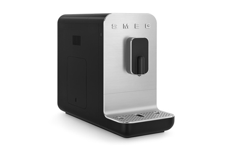 Expresso avec broyeur Smeg BCC01BLMEU noir, machine à café, vue de côté
