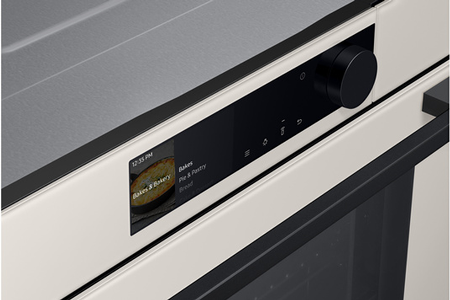 Four Samsung NV7B6695ACE Dual Cook Steam, four vapeur encastrable, vue de côté