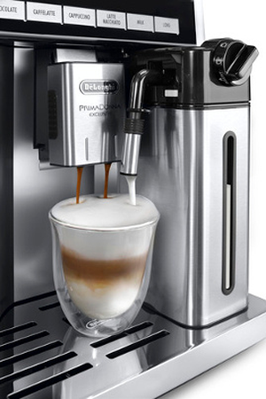 Expresso avec broyeur De'Longhi Primadonna Exclusive ESAM 6900.M, vue de côté