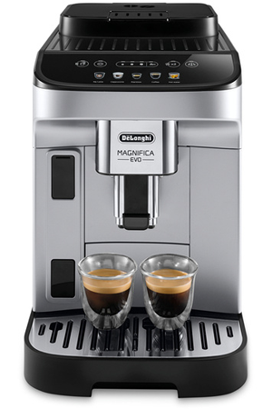 Expresso avec broyeur De'Longhi Magnifica Evo FEB2961.SB silver et noir, vue de côté