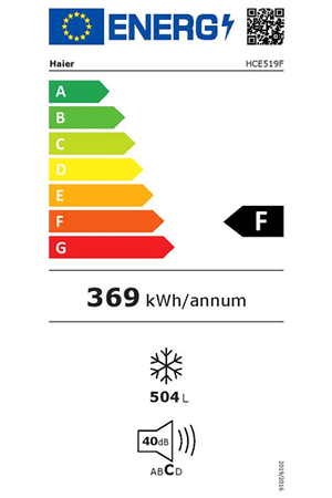 Congélateur coffre Haier HCE519F, congélation des aliments, vue de côté