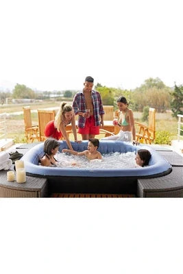 Spa gonflable Aruba carré 6 places Mspa, vue d'ensemble