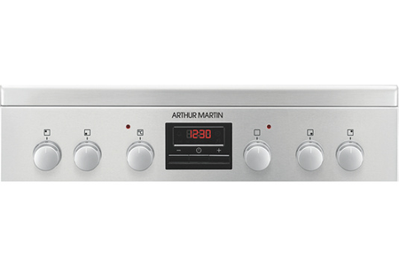 Cuisinière vitrocéramique Arthur Martin AKC64511EX inox, vue de détail