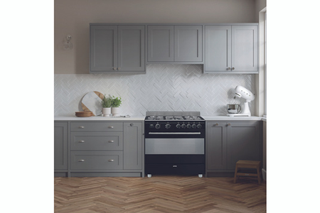 Piano de cuisson Smeg BG91N2, vue de détail
