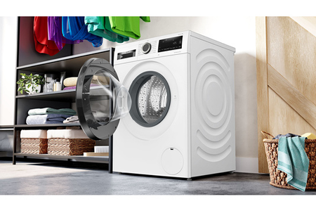 Lave-linge hublot Bosch WGG24400FR, lavage du linge, vue de détail