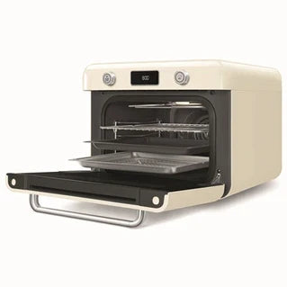 Four combiné vapeur et air fryer Smeg COF01CREU, vue de détail