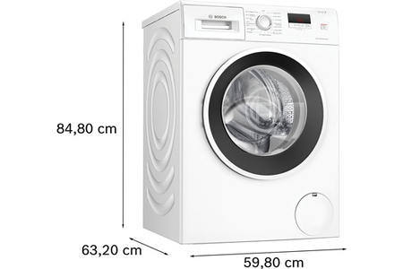 Lave-linge hublot Bosch WGE02409FR, lavage du linge, vue de détail