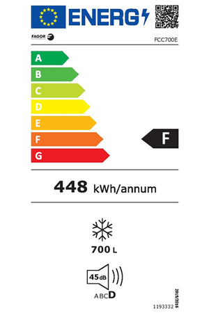 Congélateur coffre Fagor FCC700E, congélation des aliments, vue de détail
