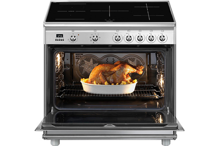Piano de cuisson Smeg L'Eclipse SCB91XI9, vue de détail