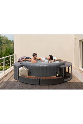 Spa gonflable Minorque rond 6 places, vue d'ensemble