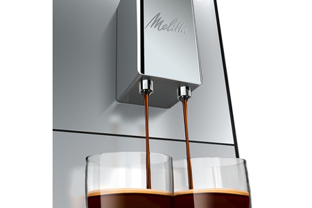 Expresso avec broyeur Melitta Purista F230-101 argent, vue arrière