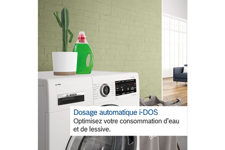 Lave-linge hublot Bosch WGG244FSFR, lavage du linge, vue de face
