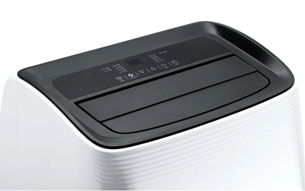 Climatiseur mobile TCL P12P6SW2F blanc, climatisation de la maison, vue arrière