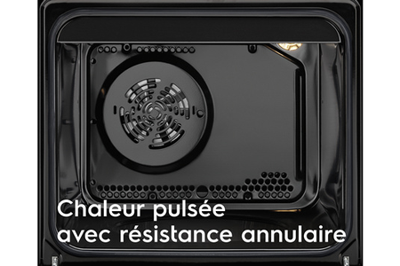 Cuisinière vitrocéramique Arthur Martin AKC64511EX inox, vue arrière