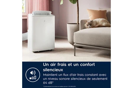 Climatiseur mobile Electrolux Comfort 600 EXP28U340HW, climatisation, en situation