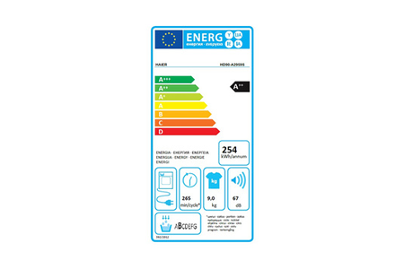 Sèche-linge Haier HD90-A2959R-FR, commandes