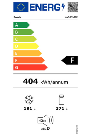 Réfrigérateur américain Bosch KAD93VIFP, vue en situation