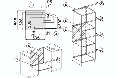 Four vapeur combiné Miele DGC7665HCPROIN, accessoires fournis