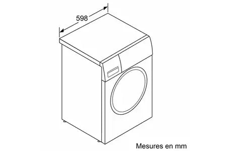 Lave-linge hublot Bosch WGE02409FR, tambour et accessoires fournis