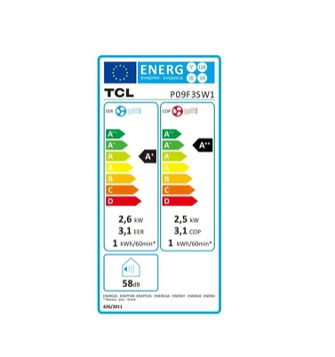 Climatiseur mobile TCL P09F3SW1, climatisation, vue d'ensemble
