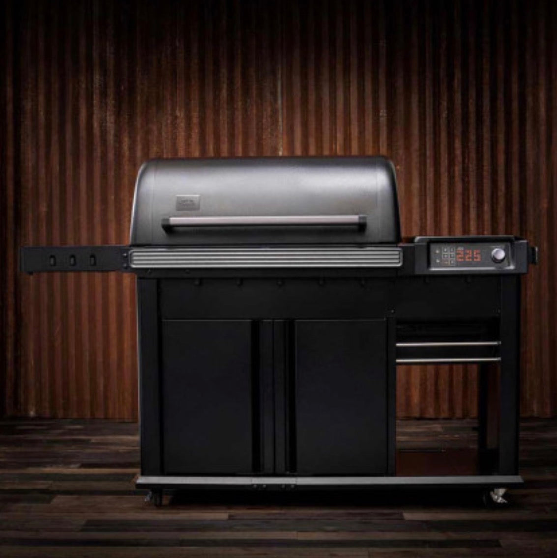 Barbecue à pellets Traeger Woodridge Elite, fumoir et grill extérieur, vue de face