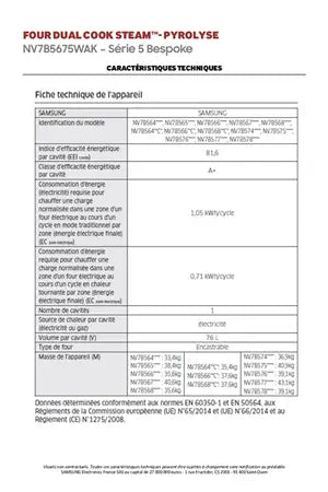 Micro-ondes mono-fonction Samsung NQ5B4513GBK, vue en perspective