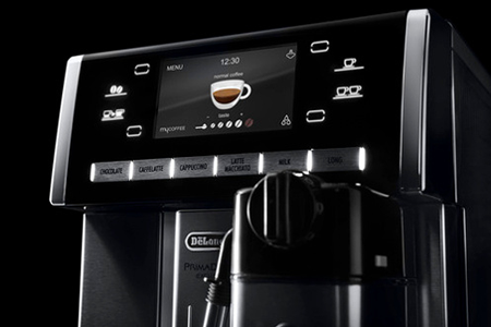 Expresso avec broyeur De'Longhi Primadonna Exclusive, vue en perspective